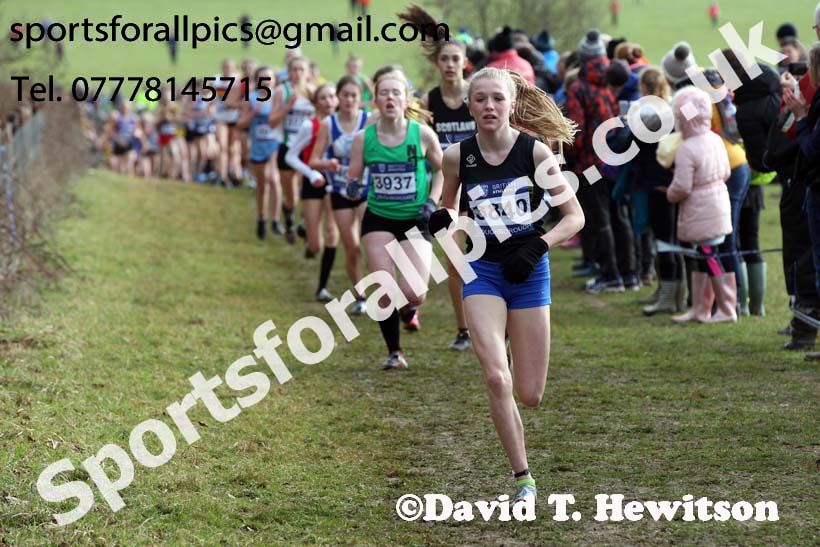 Girls under-15s 2019 British Athletics Inter Counties Cross Country, Prestwood Hall, Loughborough. Photo:  David T. Hewitson/Sports for All Pics